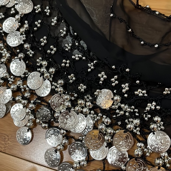 Belly dancing wrap around skirt/hip scarf - Picture 3 of 3